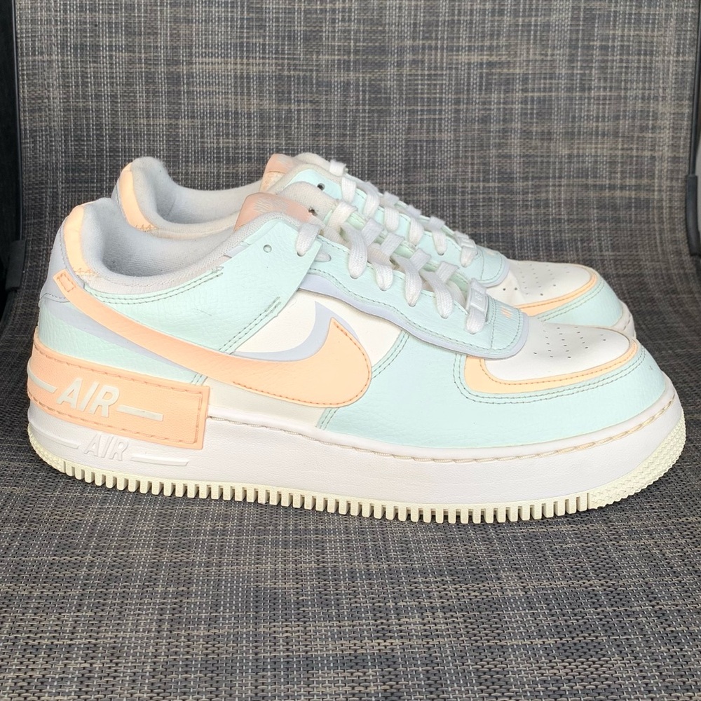 Nike Air Force 1 Shadow "Barely Green/Crimson Tint" Women's Sneakers size 11.5